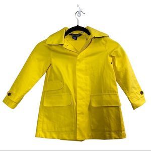 RALPH LAUREN Yellow Cotton Hooded  Raincoat 4 4T
